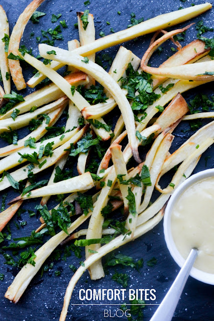 Crispy Parsnip Fries AIP Paleo