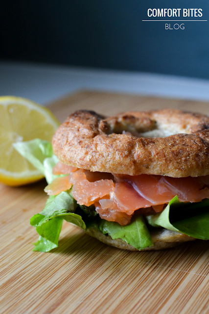 Paleo Legit Bagels with smoked salmon - Paleo bagels in the UK