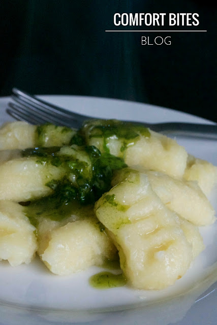 Parsnip Gnocchi with Basil Oil