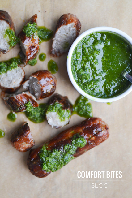 Wild Garlic Chimichurri - AIP paleo dairyfree low FODMAP