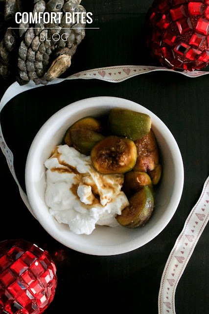 Marinated Warm Rum Spiced Figs with Coconut and Honey Yoghurt Paleo