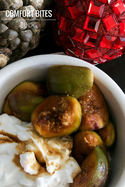 Marinated Warm Rum Spiced Figs with Coconut and Honey Yoghurt Paleo