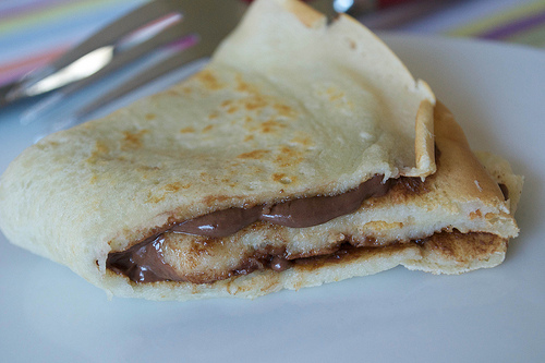 pancake with nutella