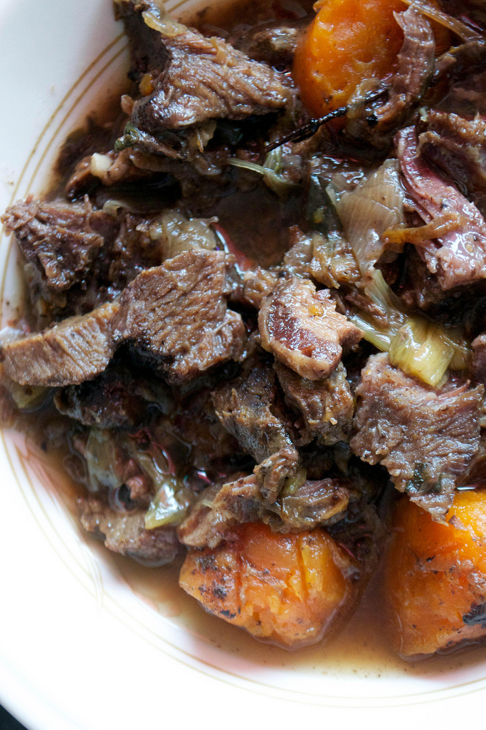 oxtail and bacon stew