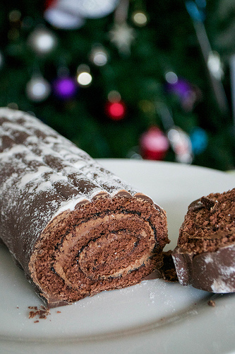 christmas yule log