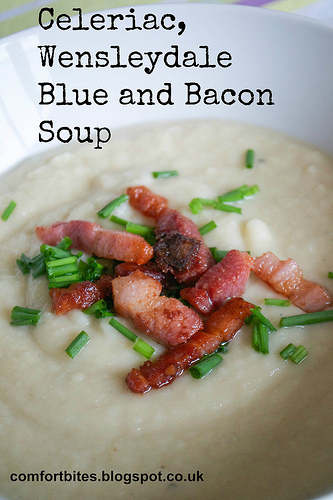 celeriac wensleydale blue and bacon soup pic