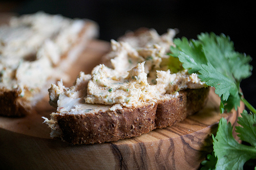 sweet chilli coriander salmon pate