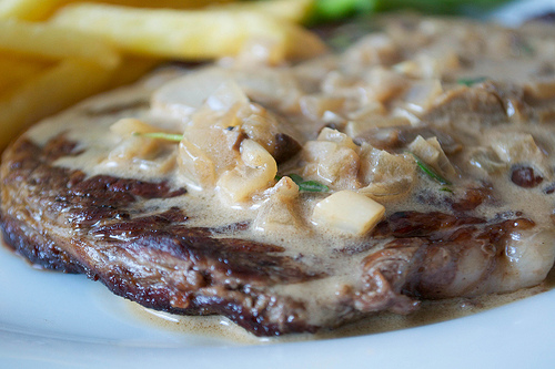 steak with porcini and marsala sauce