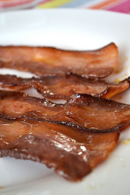 maple-glazed bacon