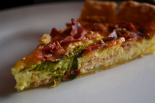 Asparagus, Brie and Prosciutto Tart