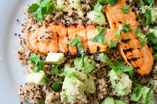 quinoa and sweet potato lime salad