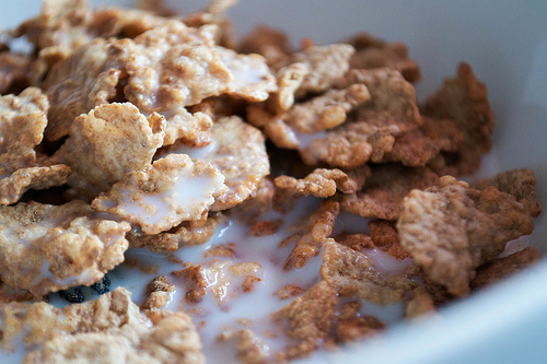 fruit and fibre sharpham park cereal in bowl