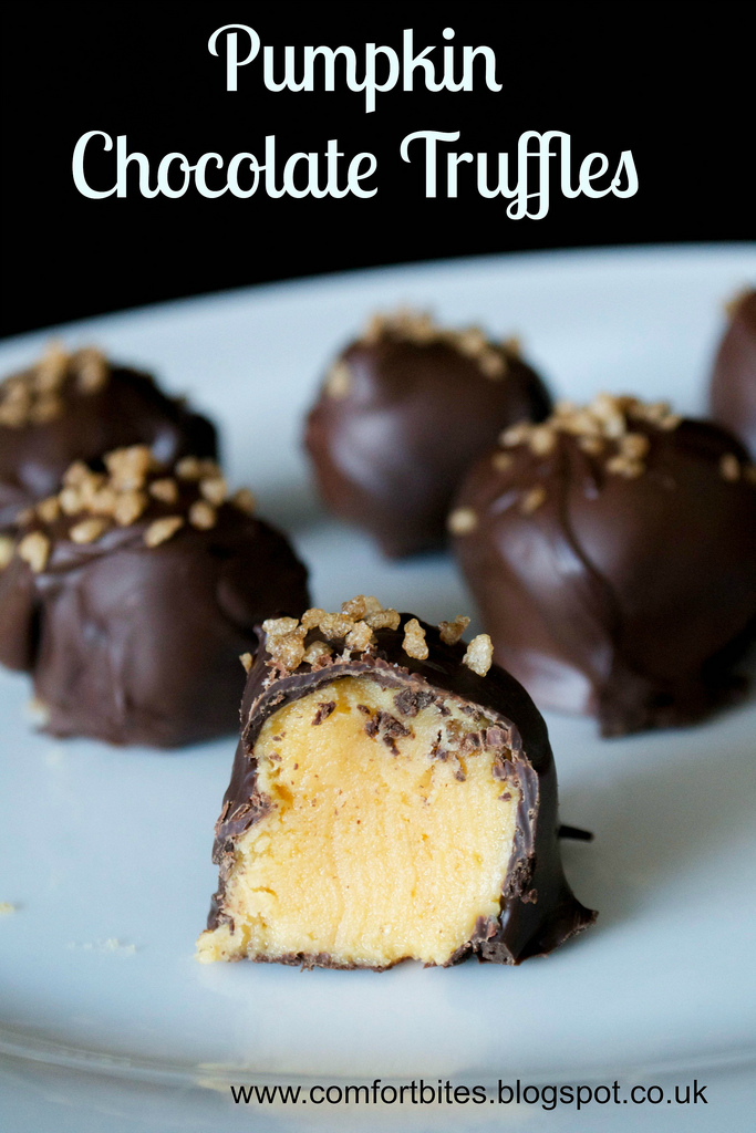pumpkin chocolate truffles 4