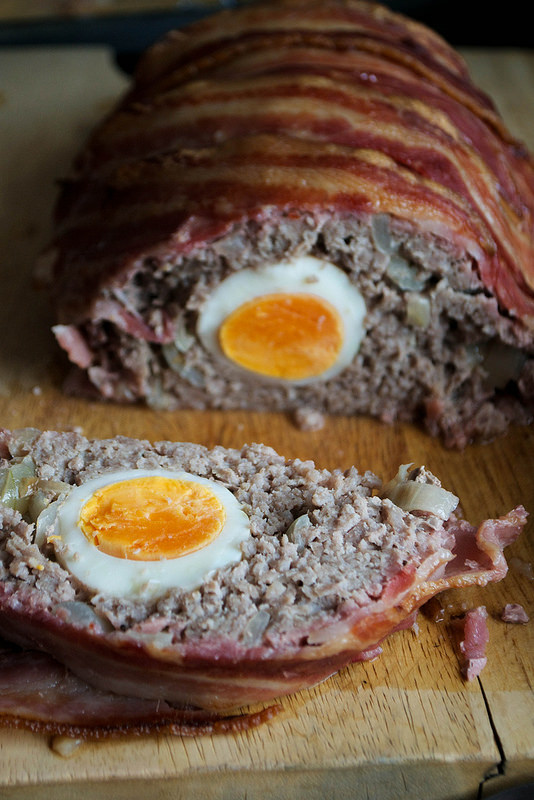 paleo egg pork sausage and bacon meatloaf
