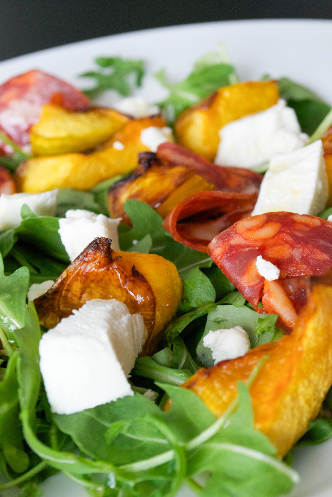 pumpkin chorizo and goats cheese salad 2