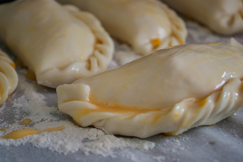 tuna empanadas before baking