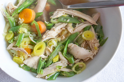 chicken veg and ginger paleo soup aip