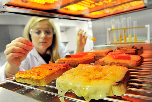 British Cheese Board - Testing cheese on toast