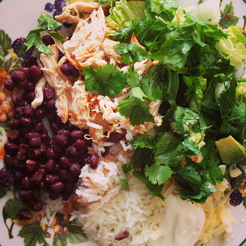 vegetarian burrito salad