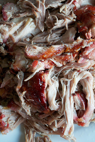 pulled pork on plate