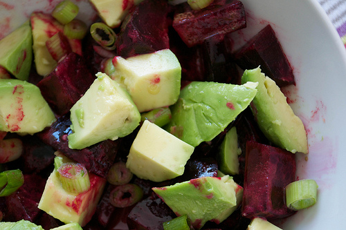 gwyneth beetroot and avocao salad