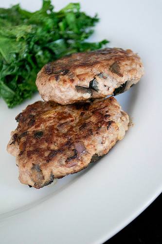 paleo lamb olive and red onion burgers
