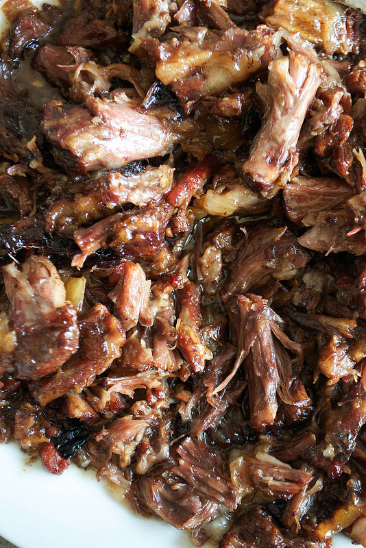 sticky marmaite braised oxtail