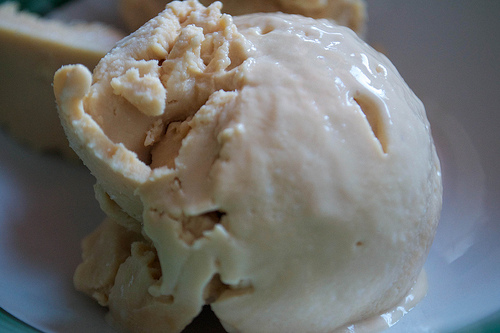 salted caramel ricotta ice cream_