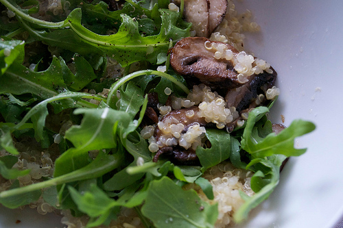 quinoa mushrooms rocket gwyneth