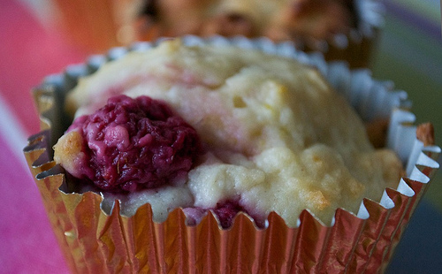 raspberry lemon ricotta muffin by joeybinx77