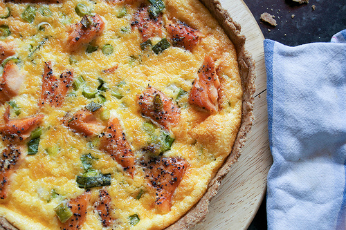 smoked salmon tart