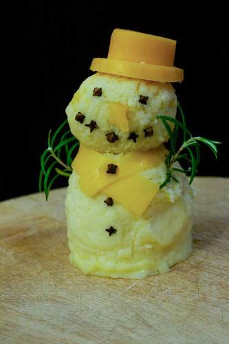 cheese snowman