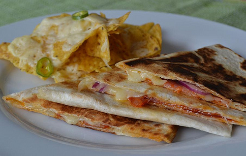 10 minute quesadillas and cheesy nachos