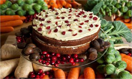 christmas cake by Weetons