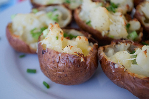 loaded rudolph potato skins