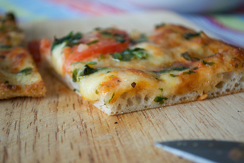 pizza provencale cut